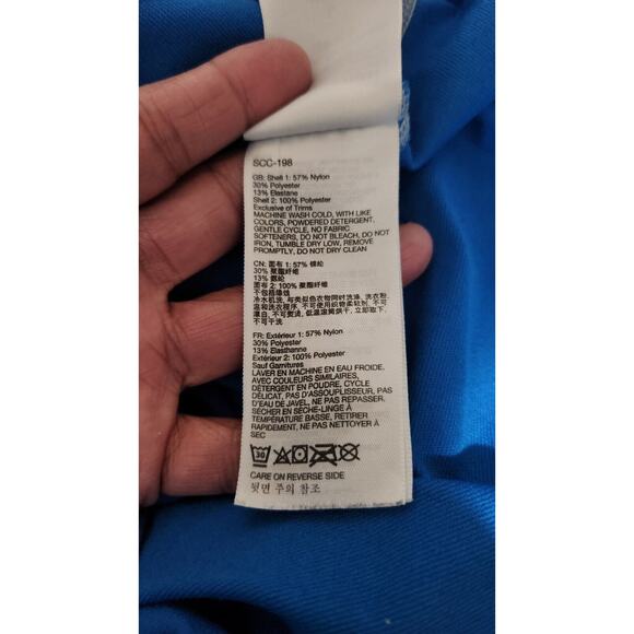 Marmot Shirt Men's Large Blue Two Tone Tech Lightweight ¼ Zip Pullover Baselayer - Picture 13 of 15